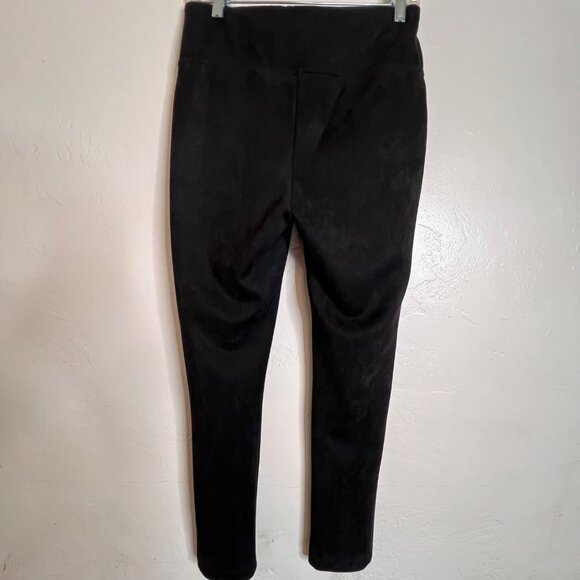 Andrew Marc Pants Women's Black Size S Soft Stretch Faux Suede Pull On Comfort - Picture 6 of 16